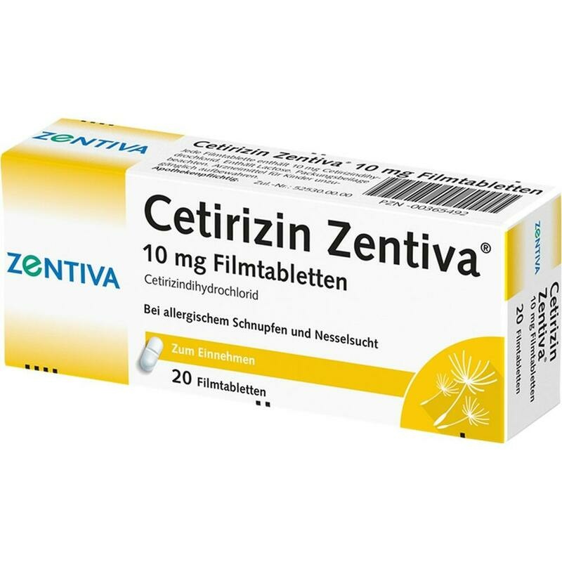 CETIRIZIN Zentiva 10 mg Filmtabletten