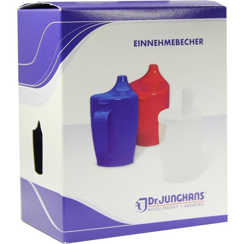 EINNEHMEBECHER m.2 Griffen+2 Deckel 4+12mm blau