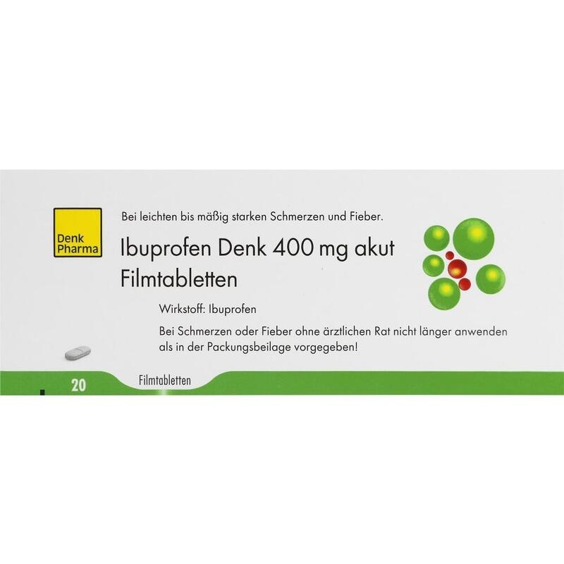 IBUPROFEN Denk 400 mg akut Filmtabletten