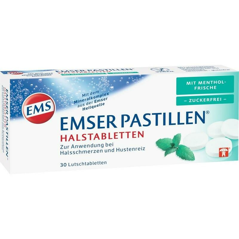 EMSER Pastillen mit Mentholfrische zuckerfrei