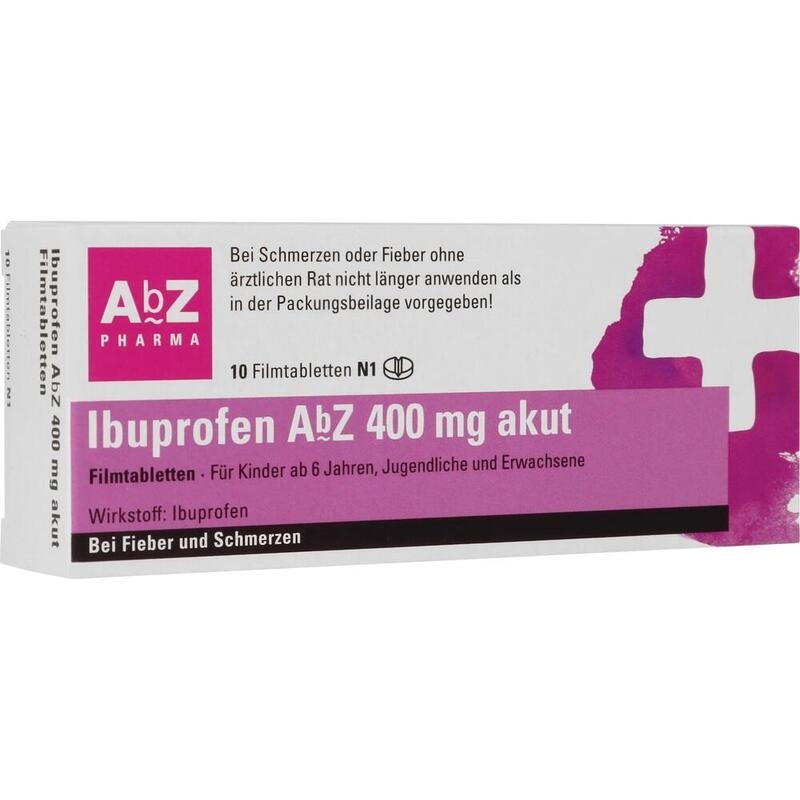 IBUPROFEN AbZ 400 mg akut Filmtabletten