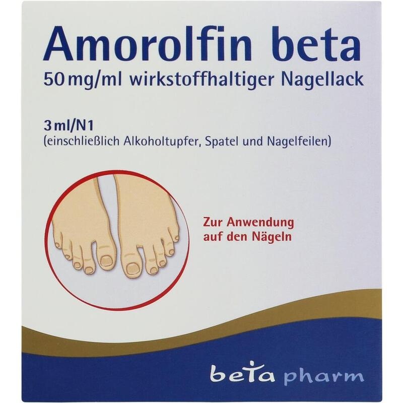 AMOROLFIN beta 50 mg/ml wirkstoffhalt.Nagellack