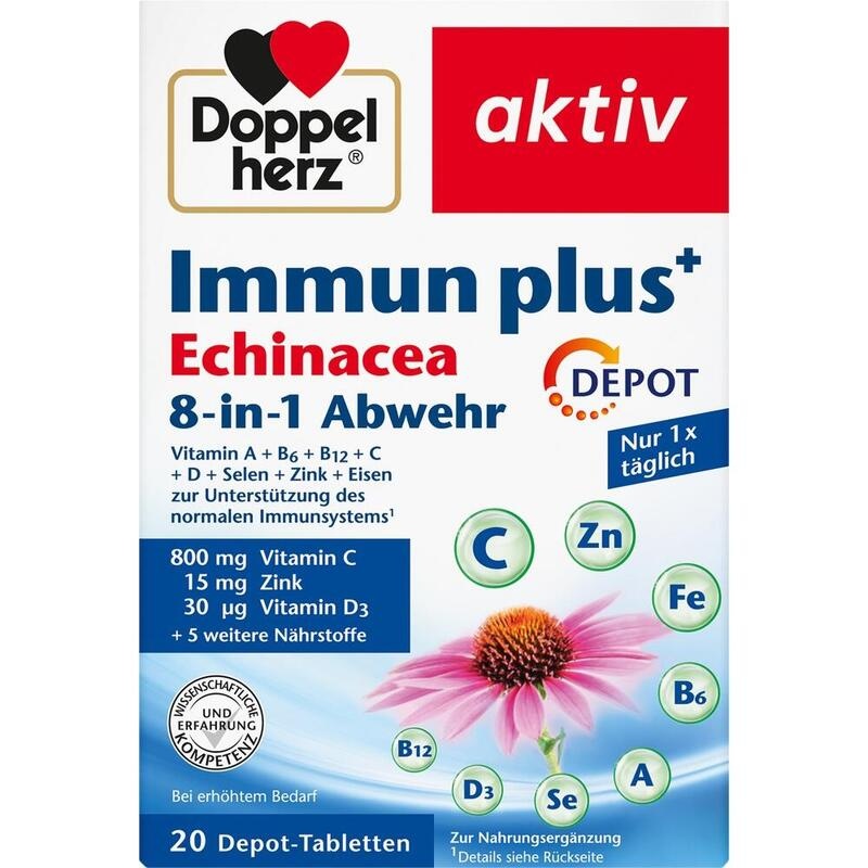DOPPELHERZ Immun plus Echinacea Depot Tabletten