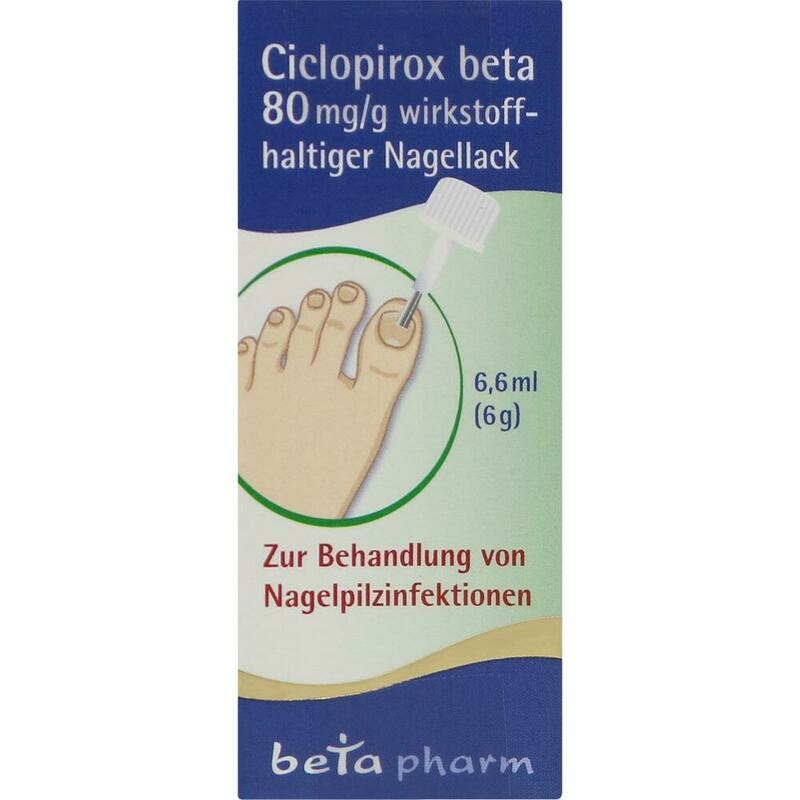 CICLOPIROX beta 80 mg/g wirkstoffhalt.Nagellack