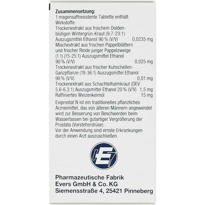 EVIPROSTAT N magensaftresistente Tabletten