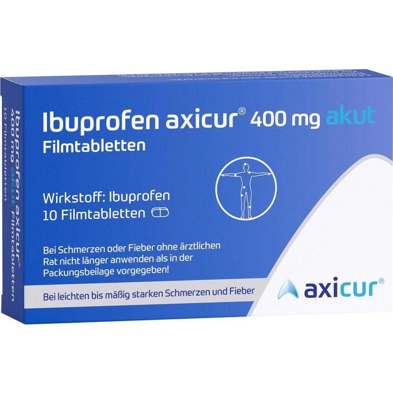 IBUPROFEN axicur 400 mg akut Filmtabletten